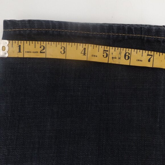 Zara Man Jeans Size 34x34 Dark Wash Relaxed Straight Leg Denim - Picture 5 of 5